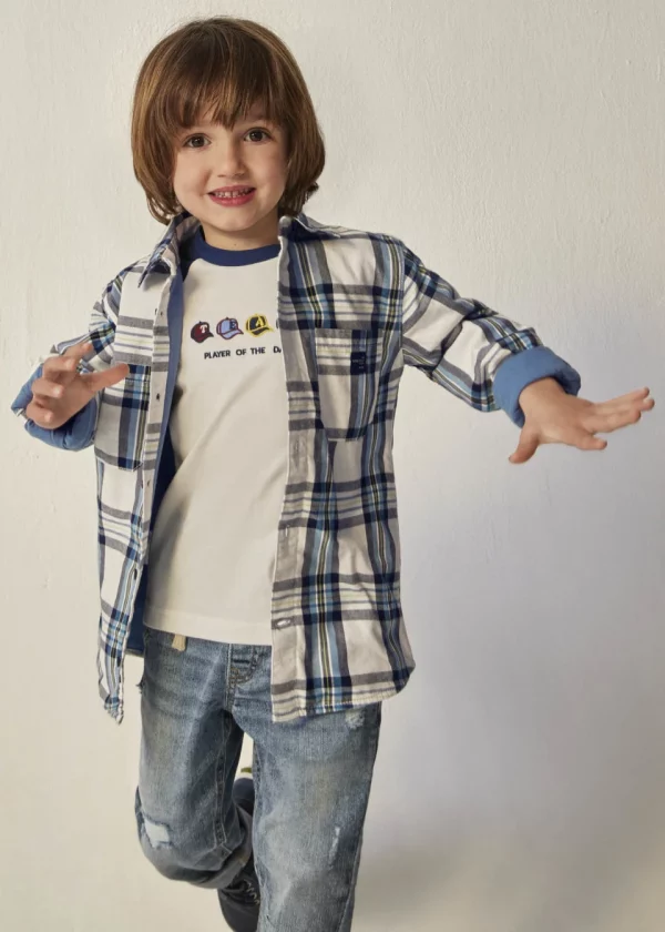 Sobrecamisa cuadros Better Cotton niño