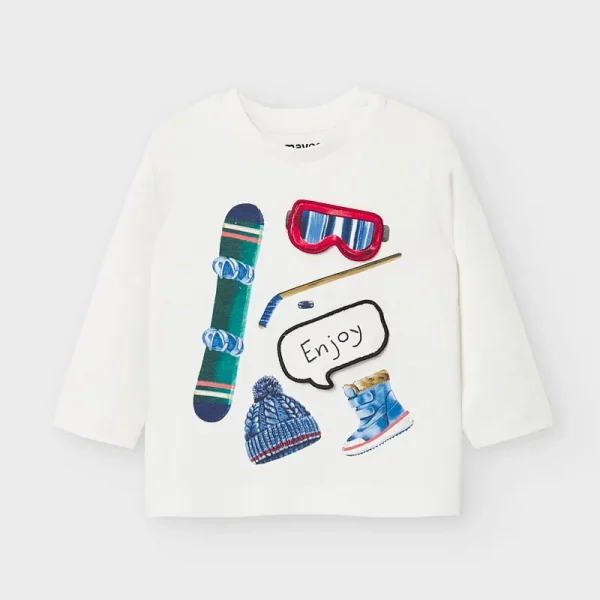 Playera niño manga larga