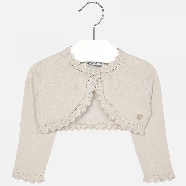 Rebeca bolero básica tricot niña