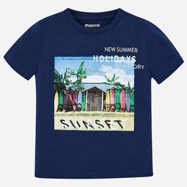 Playera manga corta