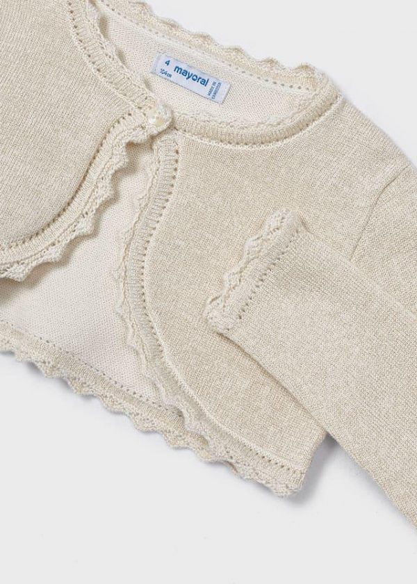Rebeca bolero básica tricot niña - Imagen 2