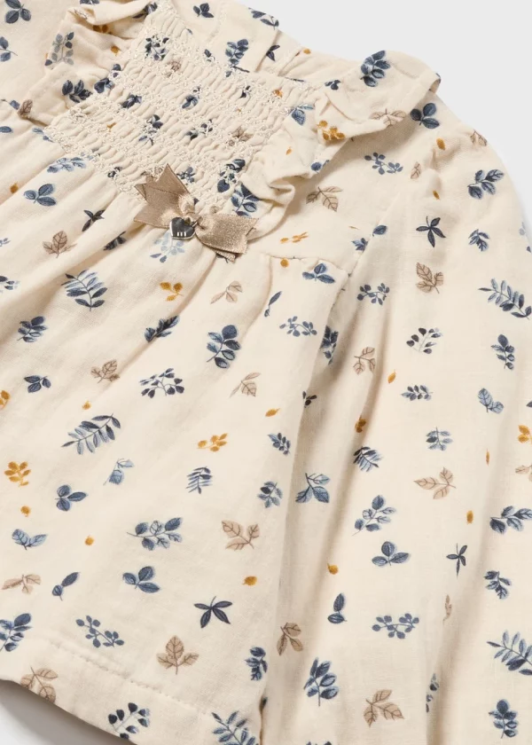 Blusa gasa estampada y leggings bebé - Imagen 2