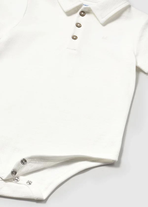 Body cuello polo bebé y Pantalón vestir con lino bebé