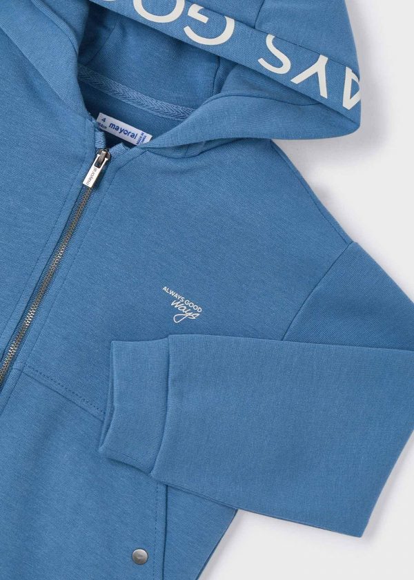 Sudadera texto capucha niño - Imagen 4