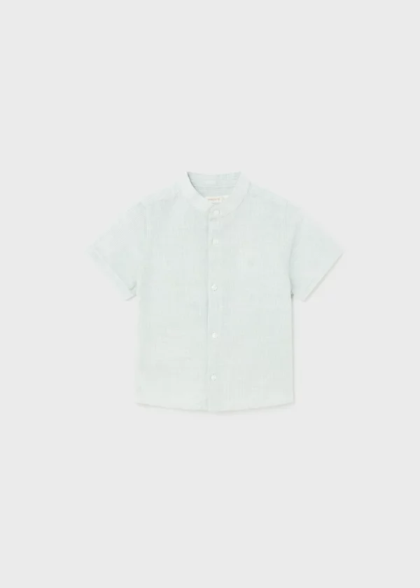 Camisa cuello mao lino bebé