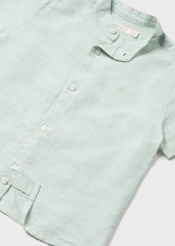 Camisa cuello mao lino bebé - Imagen 3