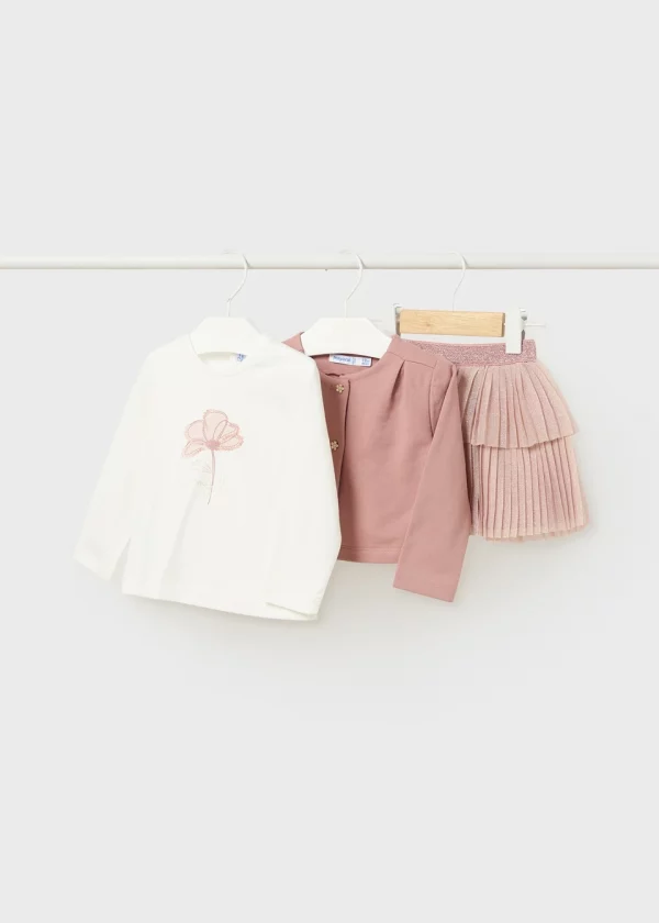 Conjunto falda 3 piezas bebé - Imagen 4