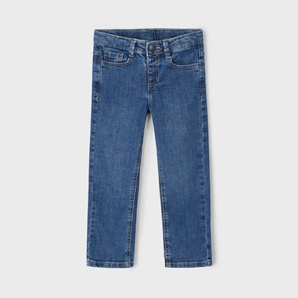 Pantalón vaquero recto básico niño - Imagen 2