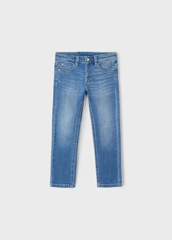 Camisa manga larga con lino con jeans niño - Imagen 2