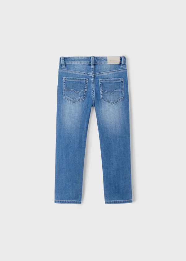 Camisa manga larga con lino con jeans niño - Imagen 4