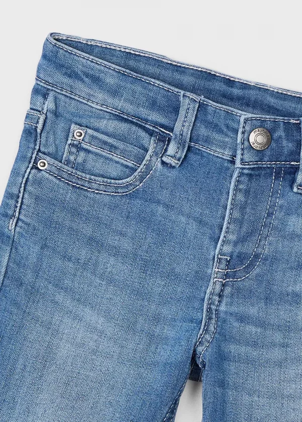 Camisa manga larga con lino con jeans niño - Imagen 5