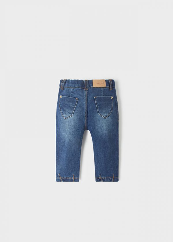 pantalon de mezclilla bordado - Imagen 2