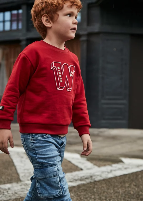 Pantalón de mezclilla cargo niño - Imagen 2