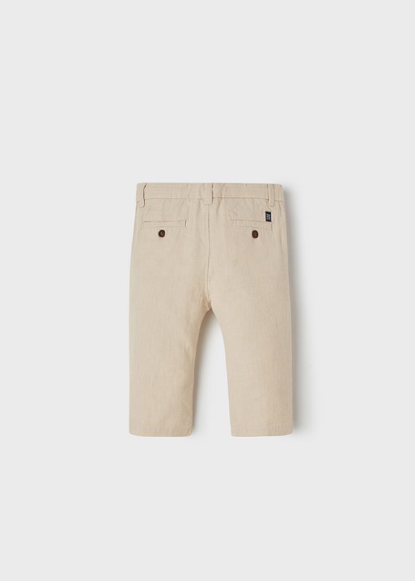 Pantalón lino rayas bebé niño - Imagen 2