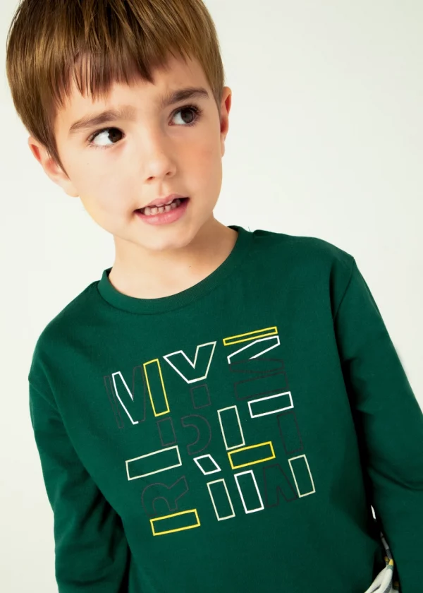 Playera letras básica niño - Imagen 2