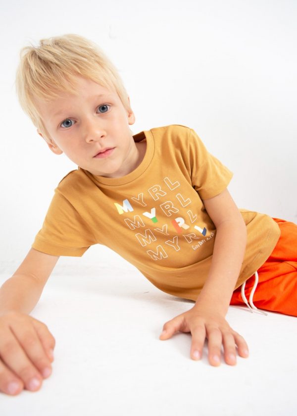 Playera manga corta básico niño