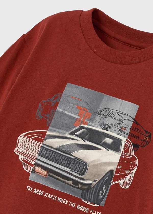 Playera manga larga con gráfica coche para niño ECOFRIENDS - Imagen 4