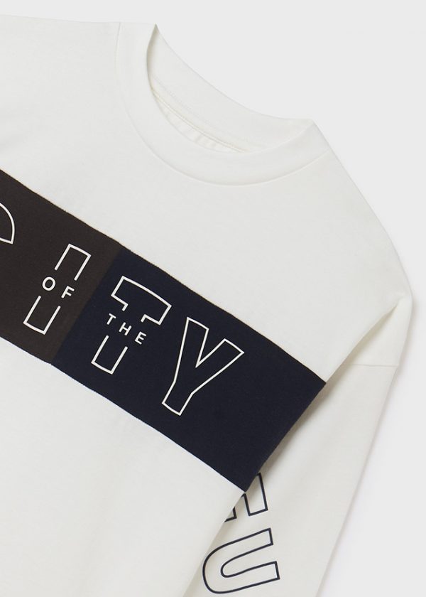 Playera manga larga con grafismo para chico ECOFRIENDS - Imagen 5