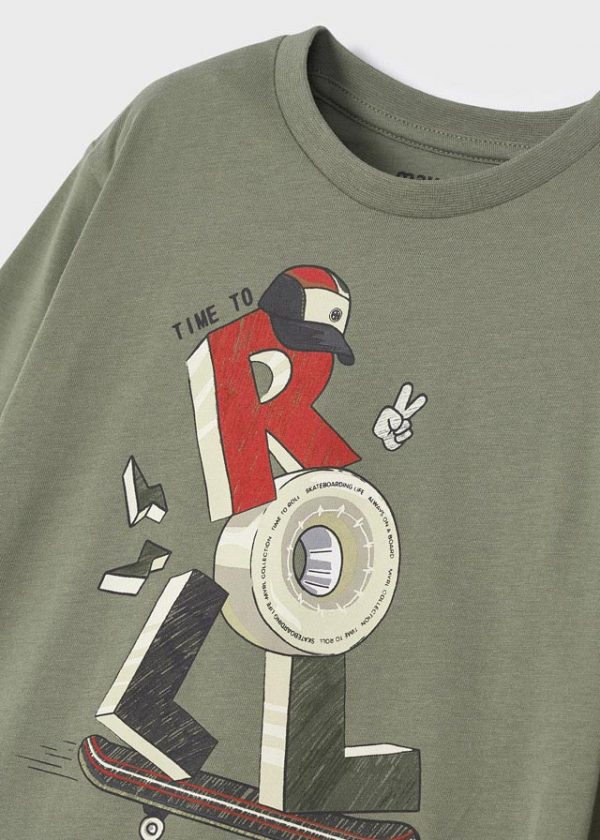 Playera manga larga con grafismo para niño ECOFRIENDS - Imagen 4
