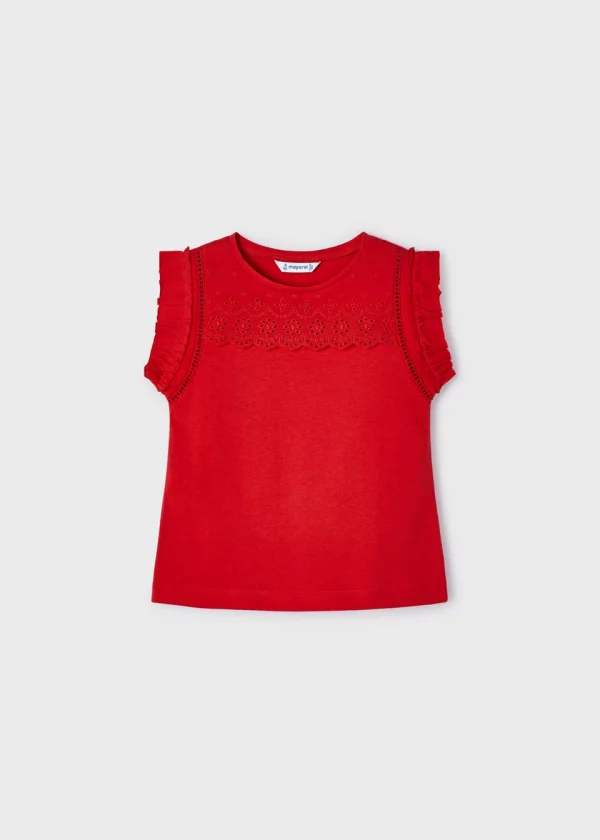 Playera perforados Better Cotton niña - Imagen 2