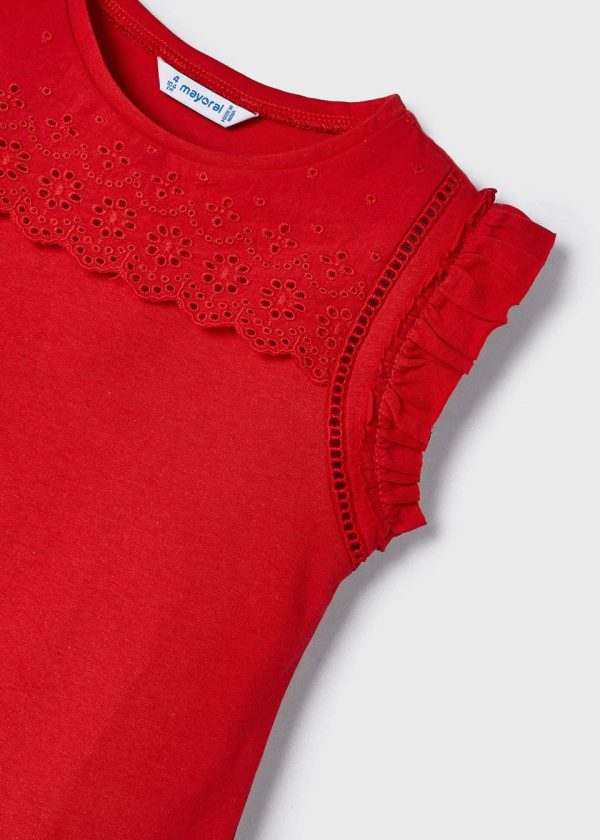 Playera perforados Better Cotton niña - Imagen 4