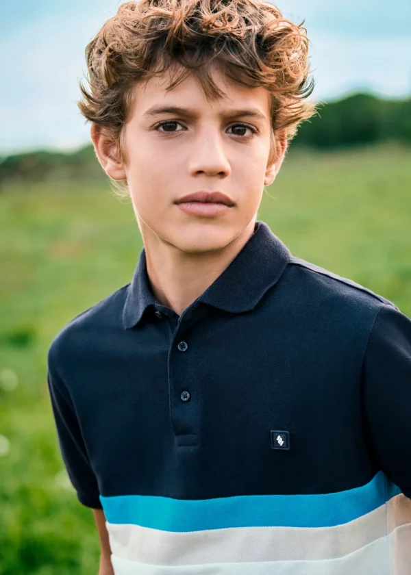 Polo bloques color Better Cotton chico