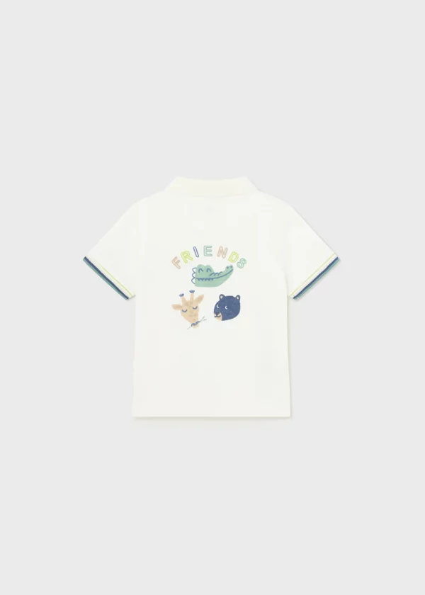 Polo estampado trasero Better Cotton bebé - Imagen 2
