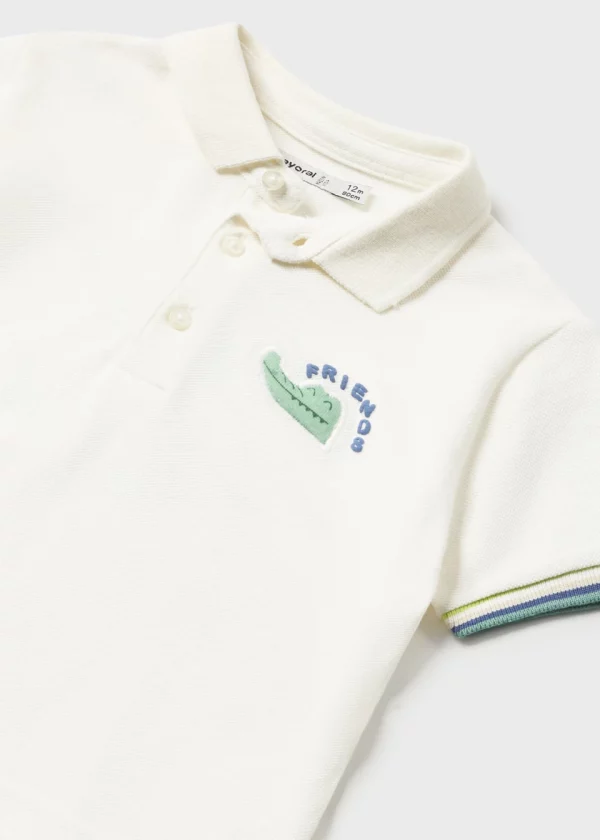 Polo estampado trasero Better Cotton bebé - Imagen 3