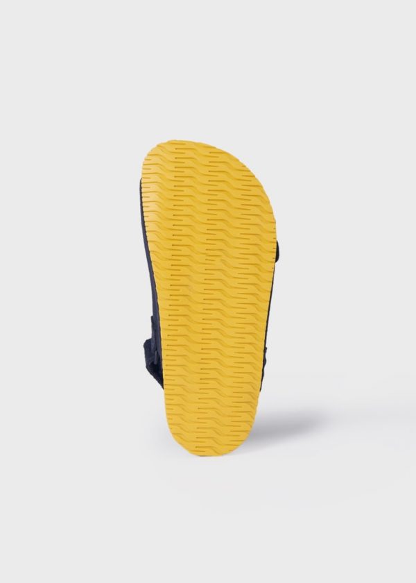 Sandalia de piel con hebillas y velcro para bebé - Imagen 4