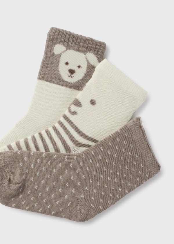 Set 3 calcetines perrito bebé - Imagen 2
