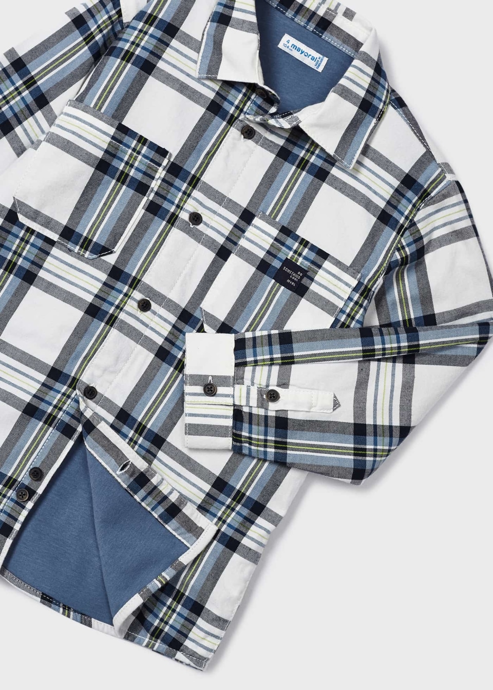 Sobrecamisa cuadros Better Cotton niño - Imagen 4