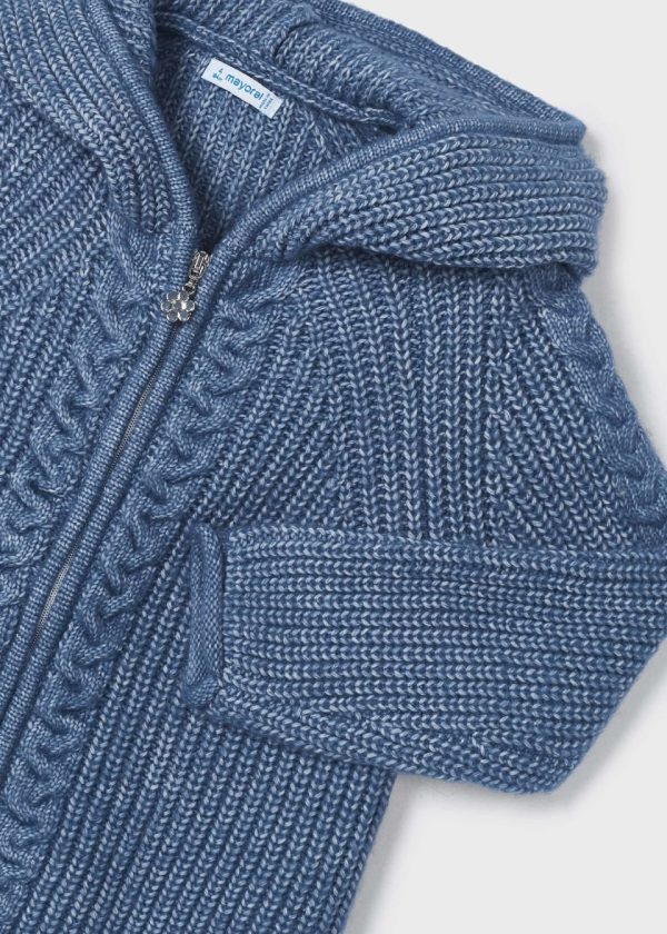 Suéter tricot capucha niña - Imagen 3