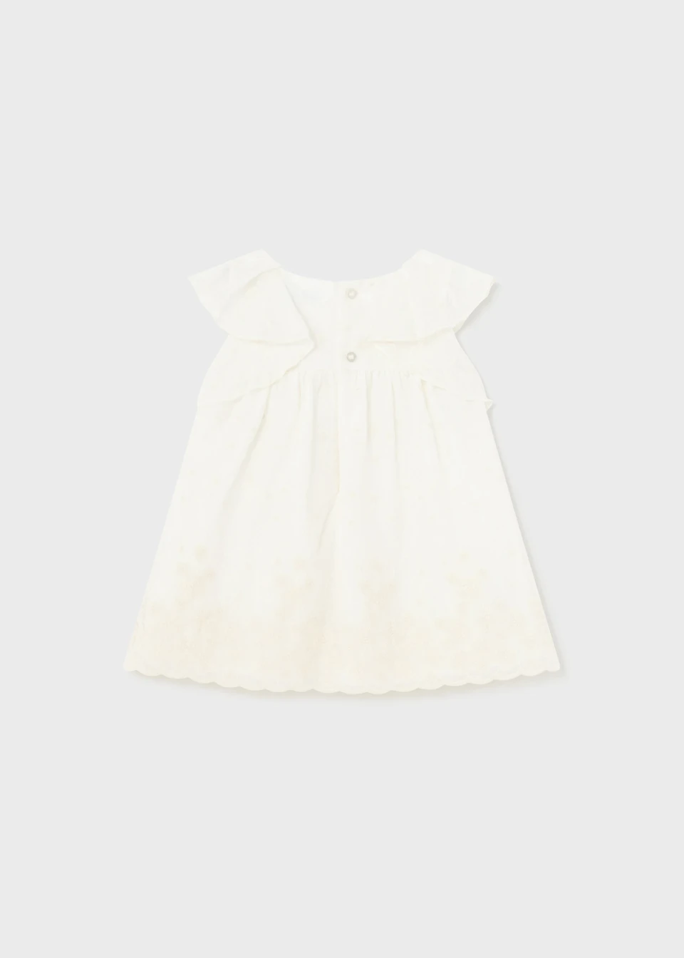 Vestido bordado bambula bebé - Imagen 2