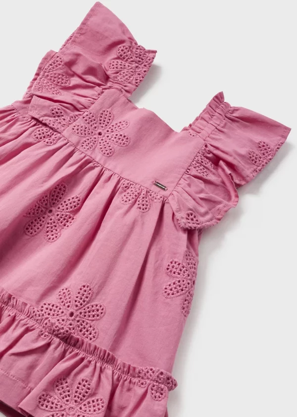 Vestido bordado holanes bebé - Imagen 3