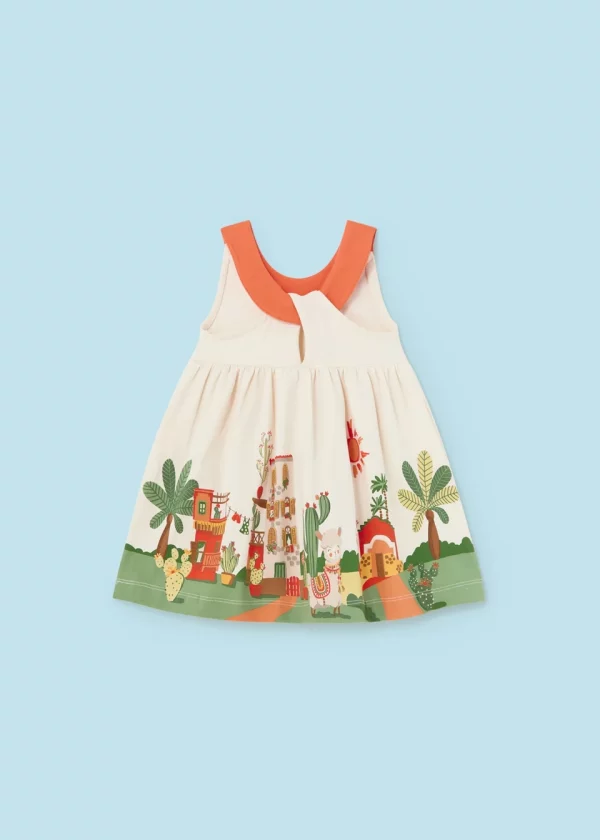 Vestido cuello contraste Better Cotton bebé - Imagen 2
