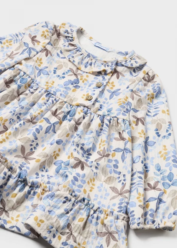 Vestido estampado floral bebé - Imagen 2
