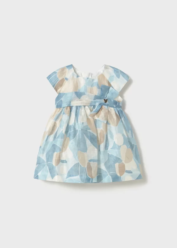 Vestido estampado flores bebé - Imagen 4