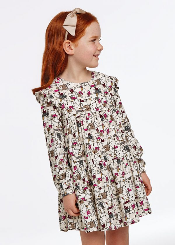 Vestido estampado para niña