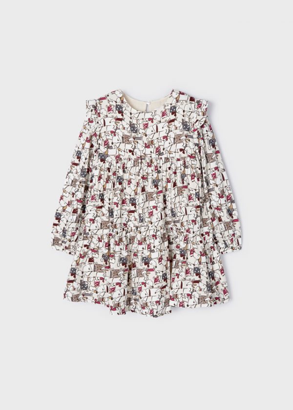 Vestido estampado para niña - Imagen 2