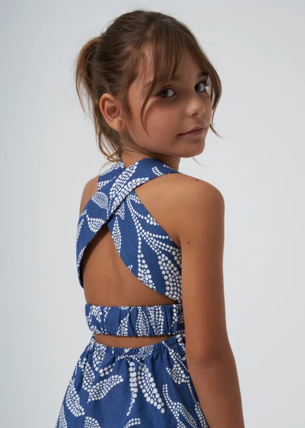 Vestido midi estampado chica - Imagen 2