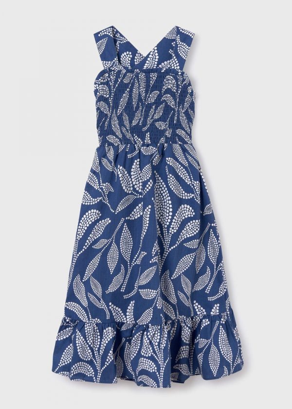 Vestido midi estampado chica - Imagen 3