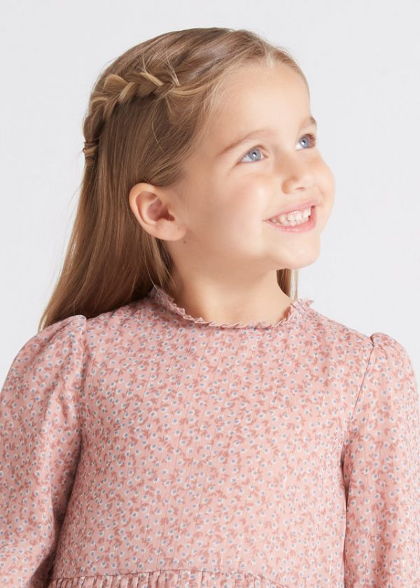 Vestido plisado para niña - Imagen 2