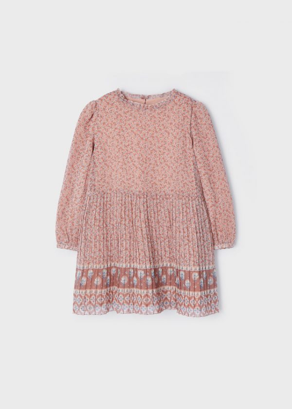 Vestido plisado para niña - Imagen 3