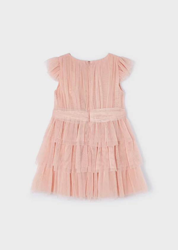 Vestido tul plisado niña - Imagen 3